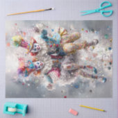 Decoupage Whimsical Jester Circus Clowns Seidenpapier (Basteln)