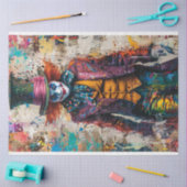 Decoupage Whimsical Jester Digital Art Seidenpapier (Basteln)