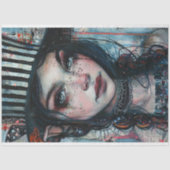 Decoupage Whimsical Jester Girl Fiona Seidenpapier (Vorderseite)