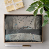 Decoupage Whimsical Jester Girl Harlequin Star Seidenpapier (Geschenk)