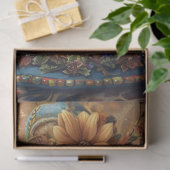 Decoupage Whimsical Kitten Ornate Teacup Seidenpapier (Geschenk)