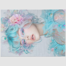 Decoupage Whimsical Lady Sunkissy Style Seidenpapier