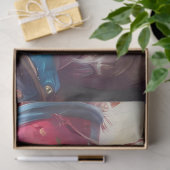 Decoupage Whimsical Liberty Bell Cat USA Seidenpapier (Geschenk)