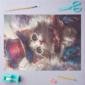 Decoupage Whimsical Liberty Bell Cat USA Seidenpapier (Basteln)