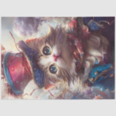 Decoupage Whimsical Liberty Bell Cat USA Seidenpapier (Vorderseite)