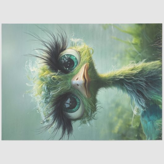 Decoupage Whimsical Lime Green Wackadoodle Seidenpapier (Vorderseite)