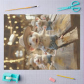 Decoupage Whimsical Line tanzende Maus Seidenpapier (Basteln)