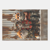 Decoupage Whimsical Mischievous Bretz FoxBrothers Geschenkpapier Set (Vorderseite 2)