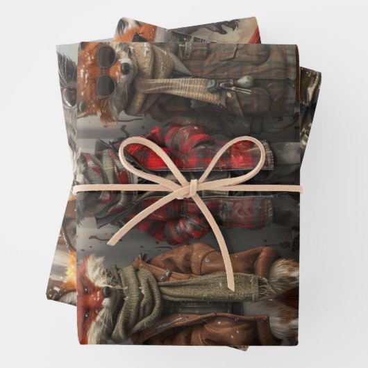 Decoupage Whimsical Mischievous Bretz FoxBrothers Geschenkpapier Set (Beispiel)