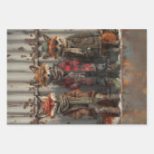 Decoupage Whimsical Mischievous Bretz FoxBrothers Geschenkpapier Set (Vorderseite)