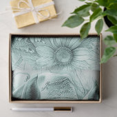 Decoupage Whimsical Monochromatic Horit Portrait Seidenpapier (Geschenk)