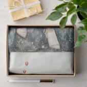 Decoupage Whimsical Mushroom and Hearts Seidenpapier (Geschenk)