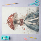 Decoupage Whimsical Mushroom and Hearts Seidenpapier (Basteln)