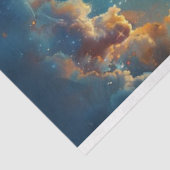 Decoupage Whimsical Night Sky Heißluftballon Seidenpapier (Ausschnitt)