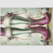 Decoupage Whimsical Oaster Strippeneier Strümpfe Seidenpapier (Vorderseite)