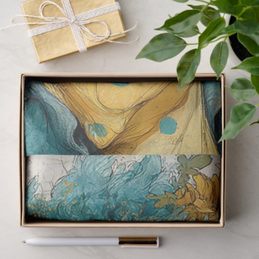 Decoupage Whimsical Patchwork Ziege Sonnenblumen Seidenpapier (Geschenk)