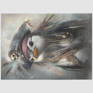 Decoupage Whimsical Pinguin ist ein privater Seidenpapier