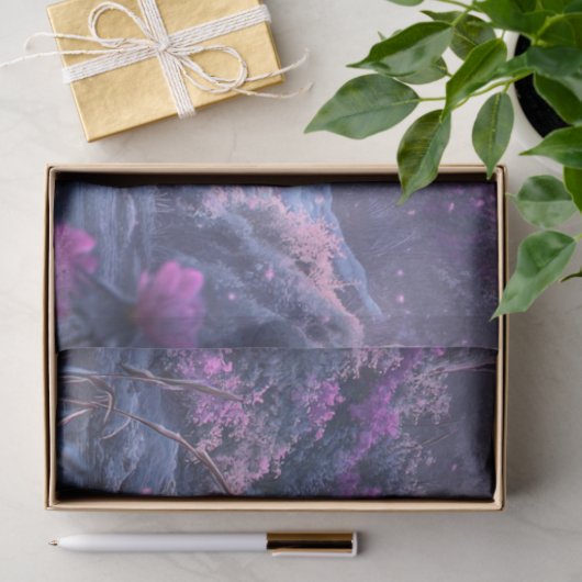 Decoupage Whimsical Pinkish Hue Highland Kuhteich Seidenpapier (Geschenk)