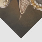 Decoupage Whimsical Royal Cat Französisch Kleidung Seidenpapier (Ausschnitt)