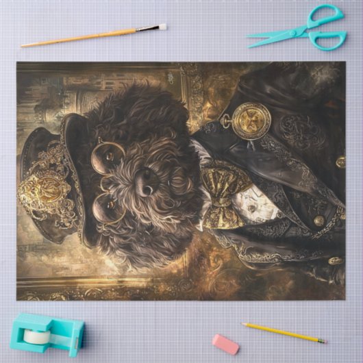 Decoupage Whimsical Royal Pumi Dog Seidenpapier (Basteln)