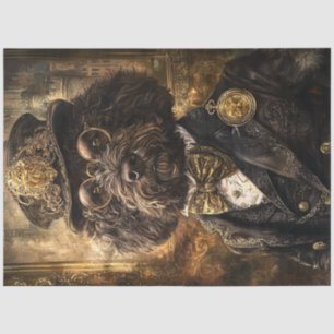 Decoupage Whimsical Royal Pumi Hund Seidenpapier