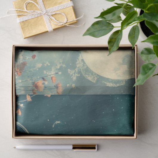 Decoupage Whimsical Skeleton Bride Bicycle Seidenpapier (Geschenk)