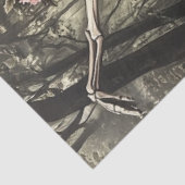 Decoupage Whimsical Skeleton Tanz in Tutu Seidenpapier (Ausschnitt)