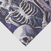 Decoupage Whimsical Skelettanz Silver Dress Seidenpapier (Ausschnitt)