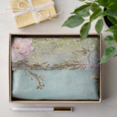 Decoupage Whimsical Spring Easter Rabbit Carriage Seidenpapier (Geschenk)