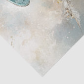 Decoupage Whimsical Steampunk Pinguin Teals Seidenpapier (Ausschnitt)