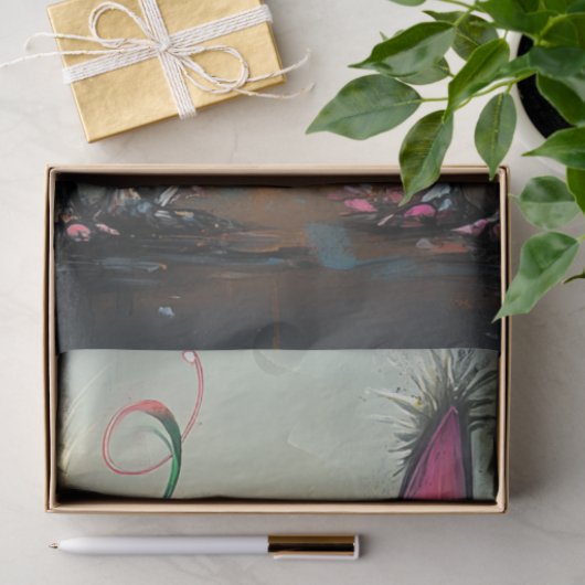 Decoupage Whimsical Styling Cats Lebend gefärbt Seidenpapier (Geschenk)