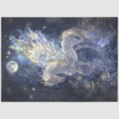 Decoupage Whimsical Unicorn Crystal Flüge Seidenpapier (Vorderseite)