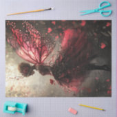 Decoupage Whimsical Valentine Fairy Butterfly Flüg Seidenpapier (Basteln)