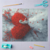 Decoupage Whimsical Valentine Heart & Lady Seidenpapier (Basteln)