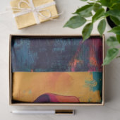 Decoupage Whimsical Vibrant Goat Cowboy Hat Seidenpapier (Geschenk)