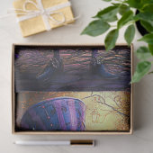 Decoupage Whimsical Viktorianisch Rabbit Gold & Li Seidenpapier (Geschenk)