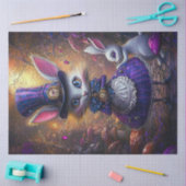Decoupage Whimsical Viktorianisch Rabbit Gold & Li Seidenpapier (Basteln)