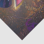 Decoupage Whimsical Viktorianisch Rabbit Gold & Li Seidenpapier (Ausschnitt)