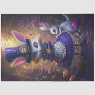 Decoupage Whimsical Viktorianisch Rabbit Gold & Li Seidenpapier