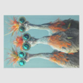 Decoupage Whimsical Wackadoodle Bird Art Seidenpapier (Vorderseite)