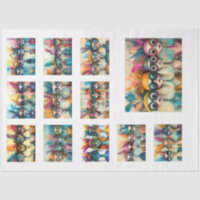 Decoupage Whimsical Wackadoodle Bridge Ladys 1