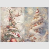 Decoupage Whimsical Weihnachtsbaum 2 pro Blatt Seidenpapier (Vorderseite)