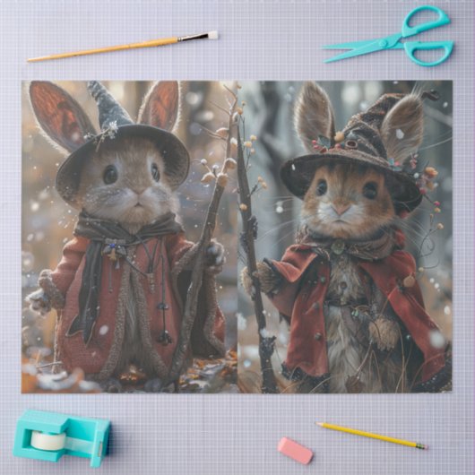 Decoupage Whimsical Weihnachtsmäuse Seidenpapier (Basteln)