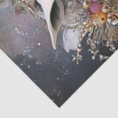 Decoupage Whimsical White Horned Gemstones geschmü Seidenpapier (Ausschnitt)