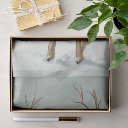 Decoupage Whimsical Winter Rudolph Weihnachten Seidenpapier (Geschenk)