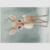 Decoupage Whimsical Winter Rudolph Weihnachten Seidenpapier (Vorderseite)