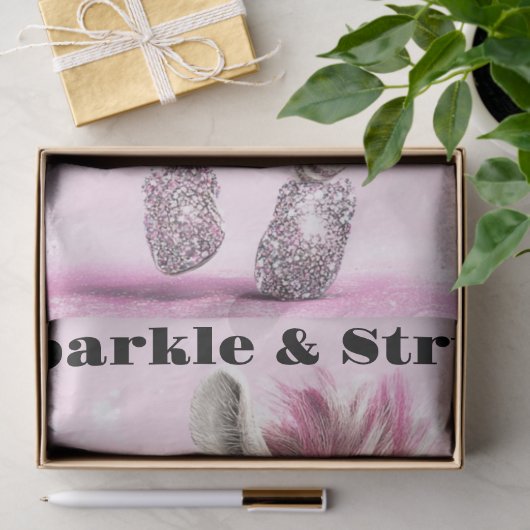 Decoupage Whimsical Zebra White & Funkelnd Zuni Seidenpapier (Geschenk)