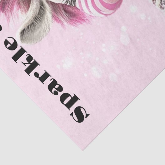 Decoupage Whimsical Zebra White & Funkelnd Zuni Seidenpapier (Detail)