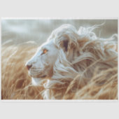 Decoupage White Majestic Lion Seidenpapier (Vorderseite)