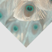 Decoupage White Peacock Frosted Elegance Seidenpapier (Ausschnitt)